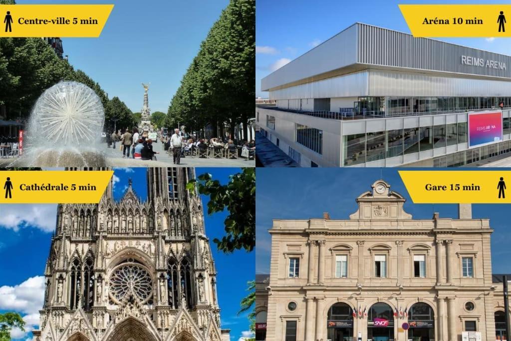Forum Flower Spacieux T2 Au Coeur De La Ville Reims Exterior foto